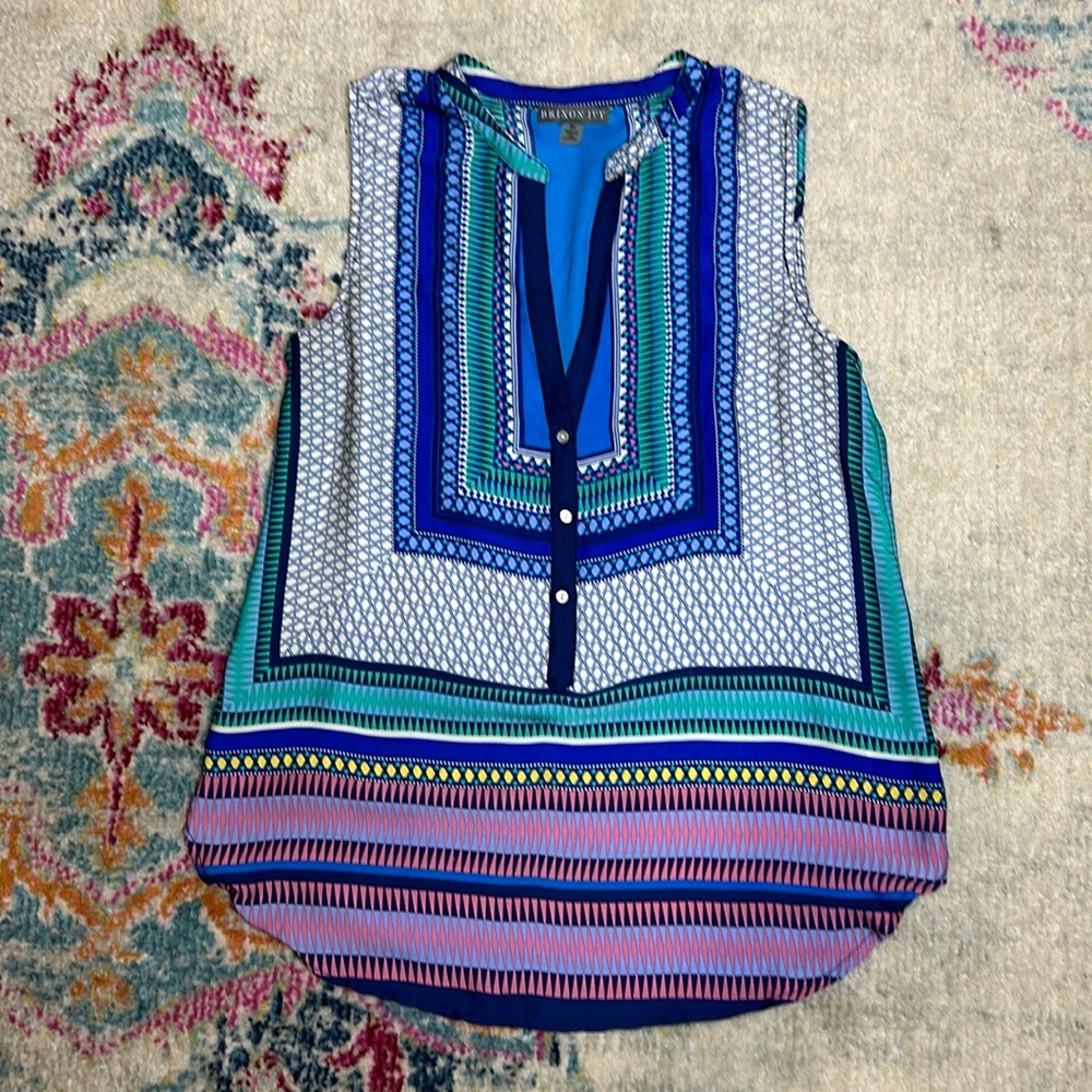 Brixon Ivy Geometric Sleeveless Tunic